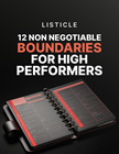 eBook Cover - 12 Non Negotiable Boundaries for High Performers